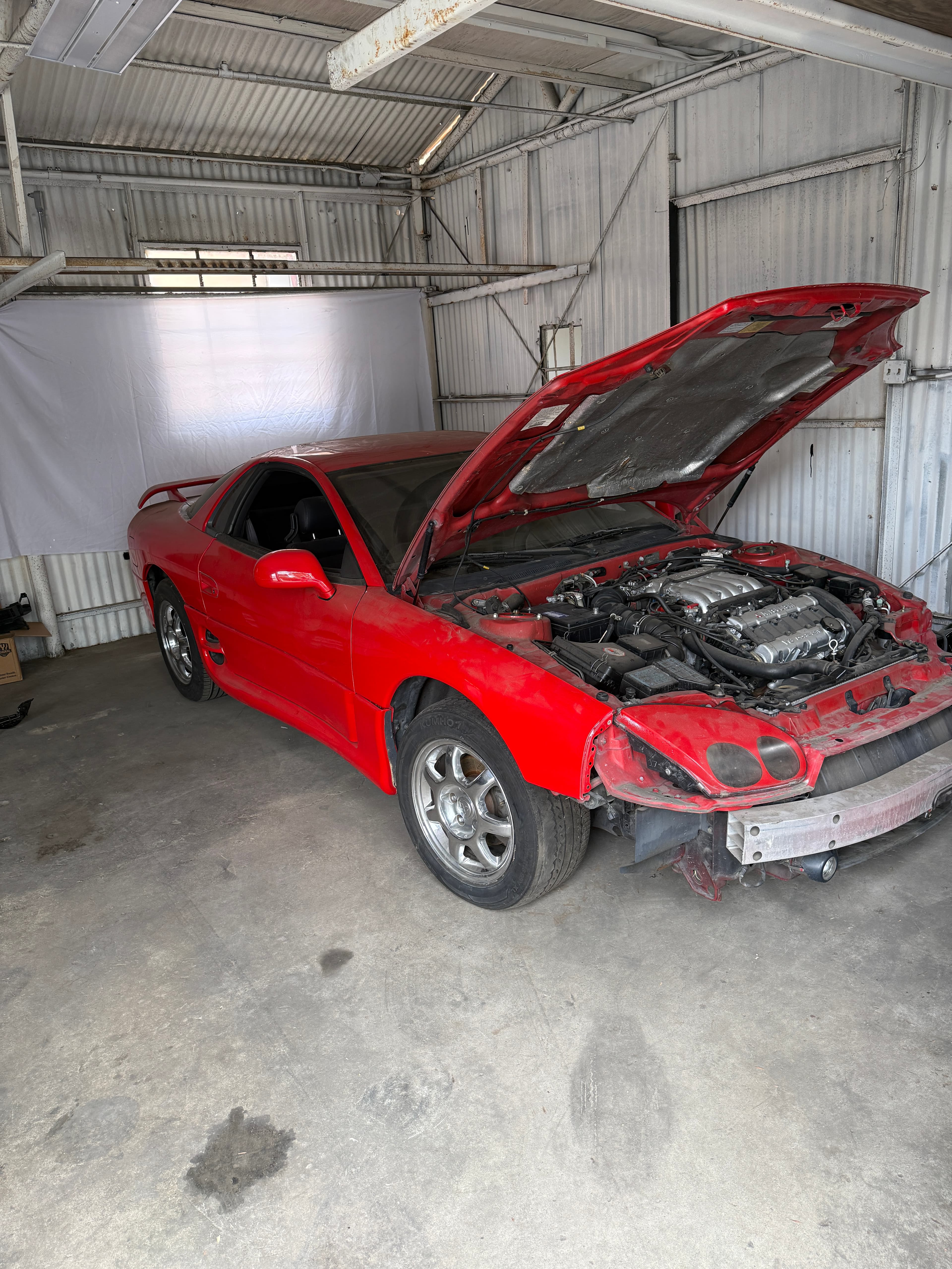Sports Car - Engine Work at Creative Collision Center Pasadena